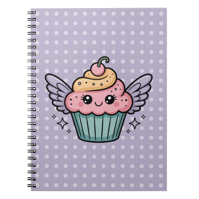  Kawaii Cupcake Notebook (Front)