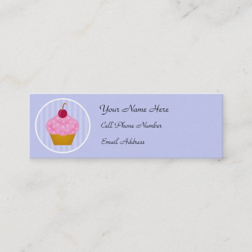 Kawaii Cupcake Skinny Profile Cards Business Card