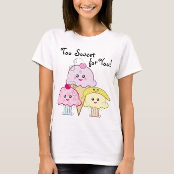 Kawaii Cupcake T-shirt by kidsonly at Zazzle