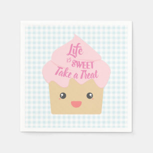 Kawaii Cupcake Take a Treat Napkins