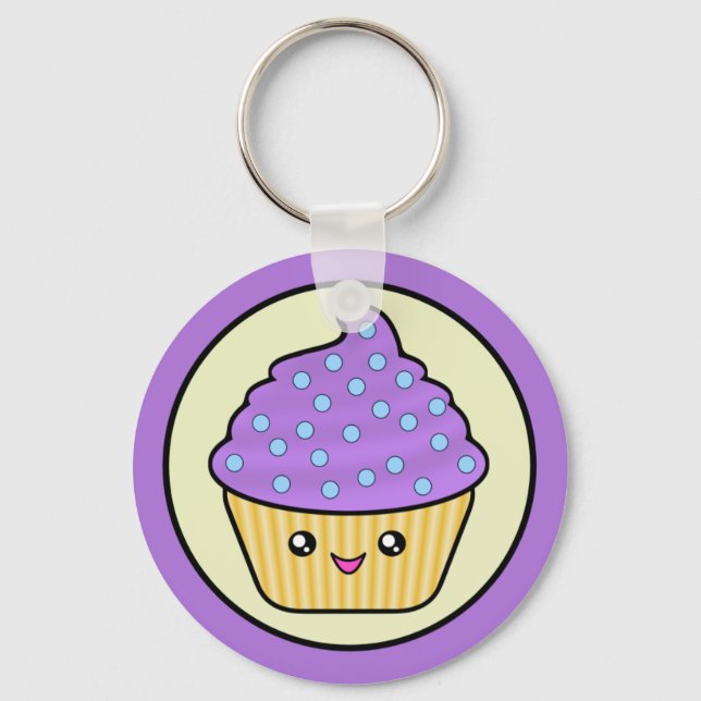 Kawaii Cuppy Cake Keychain (Front)