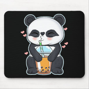 Kawaii Cute Anime Panda Boba Bubble Tea Otaku Men Mouse Pad