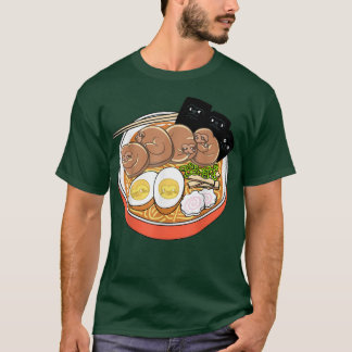 Kawaii Cute Anime Sloth Otaku Japanese Ramen Noodl T-Shirt