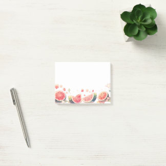 Kawaii, Cute, Anime Watermelon Design Post-it Notes