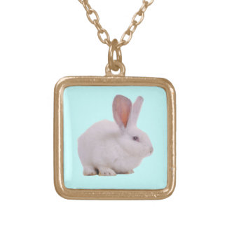 Kawaii Cute Bunny Rabbit Gold Plated Necklace