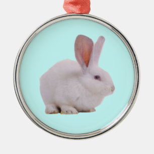 Kawaii Cute Bunny Rabbit Metal Ornament