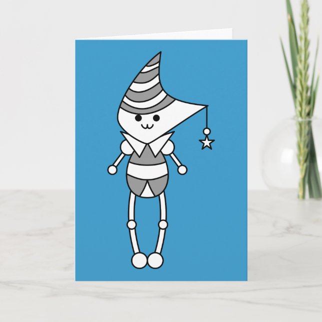Kawaii cute cartoon character greeting cards (Front)