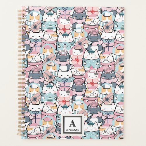 Kawaii Cute Cat Pattern 3 Planner