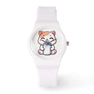 Kawaii cute cat watch