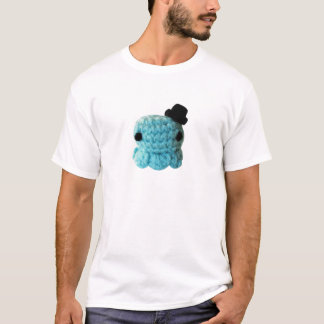 Kawaii Cute Crochet Amigurumi Octopus Top Hat Blue