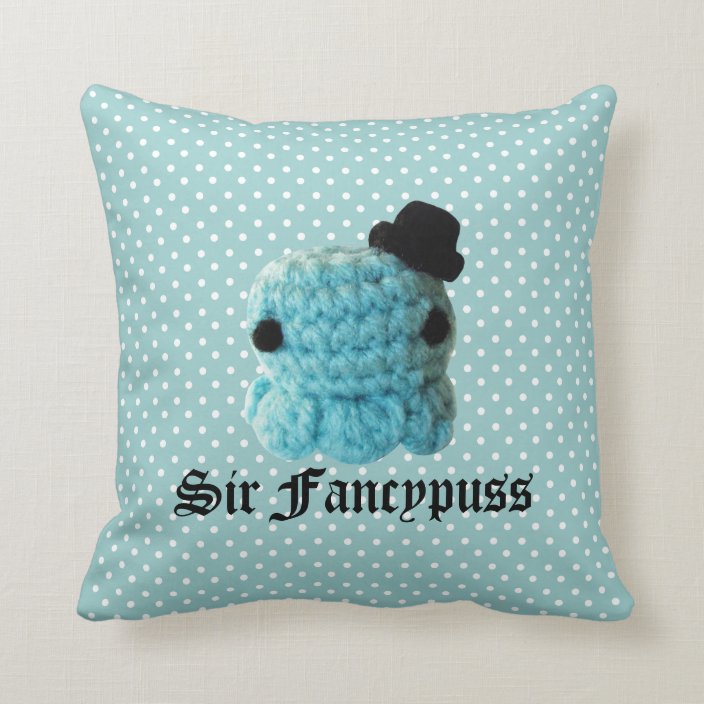 Kawaii Cute Crochet Amigurumi Octopus Top Hat Blue Throw Pillow Zazzle Com,How Long To Cook 1 Inch Pork Chops At 400