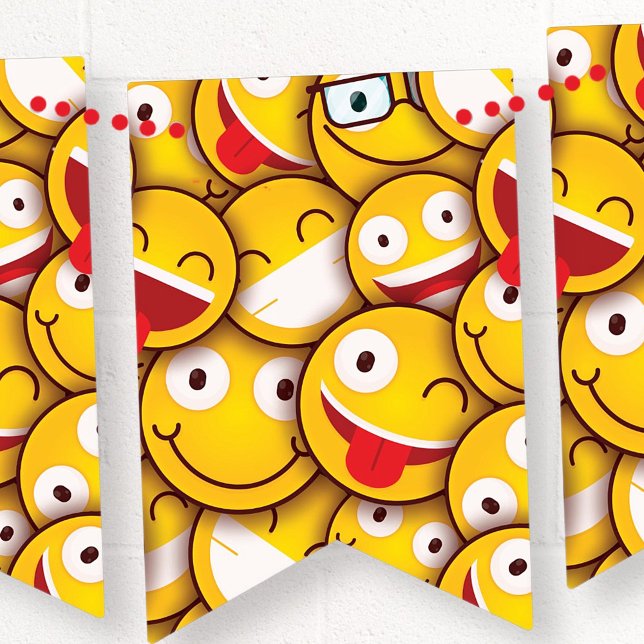 Kawaii Cute Emoji Emoticon. Bunting Flags (Creator Uploaded)