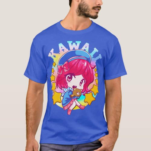 Kawaii Cute  Girl Japanese Manga T_Shirt