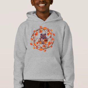 Kawaii Cute Japanese Cat Autumn Halloween Hoodie