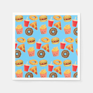 Kawaii Cute Junk Food  Napkins