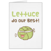 Kawaii Cute Lettuce Do Our Best Food Pun Humor (Front)