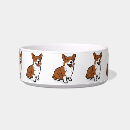 Kawaii Cute Little Puppy Dog Corgi Bowl