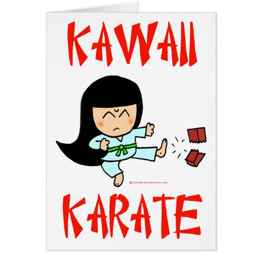 kawaii cute martial arts chibi karate two card