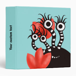 Kawaii Cute Monster Kids 3 Ring Binder