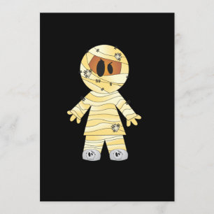 Kawaii Cute Mummy Halloween Card