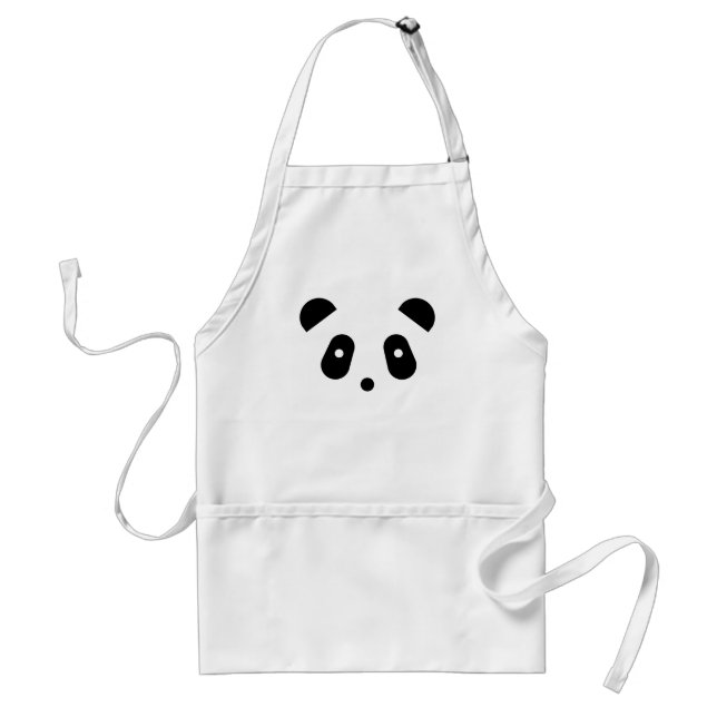 Kawaii ~ Cute Panda Face Adult Apron (Front)
