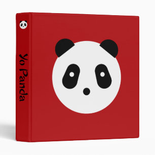Kawaii ~ Cute Panda Face Binder
