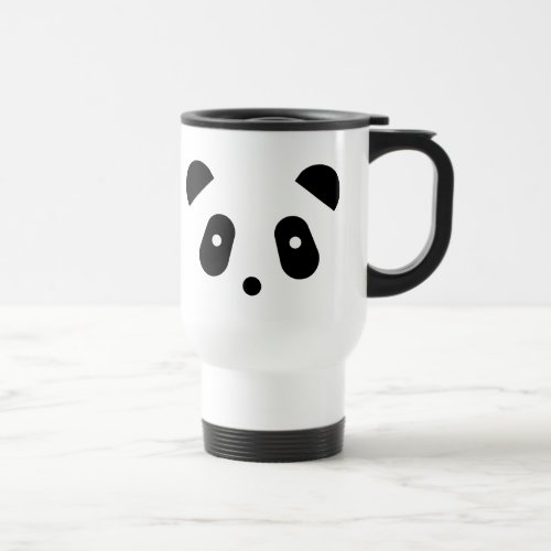 Kawaii  Cute Panda Face Travel Mug