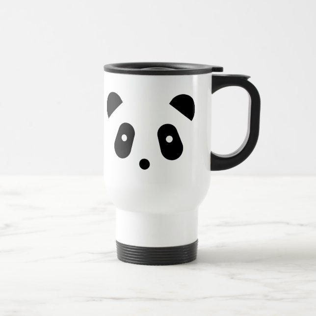 Kawaii ~ Cute Panda Face Travel Mug (Right)