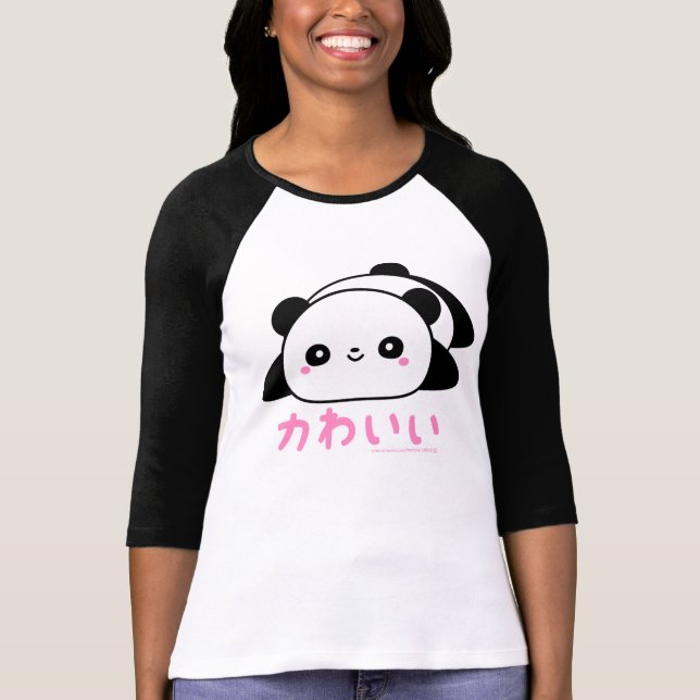 Kawaii (cute) Panda T-Shirt (Front)