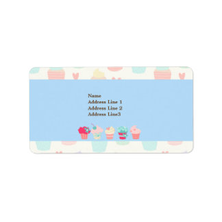 Kawaii Cute Pastel Bakery Address Label