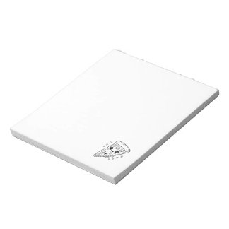 Kawaii cute pizza slice coloring notepad