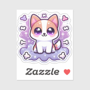 Kawaii Cute Puppy Adorable Dog Big Eyes Vinyl Sticker