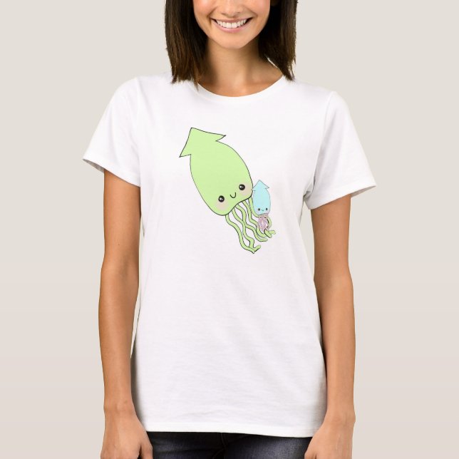 kawaii cute squid shirt (Front)