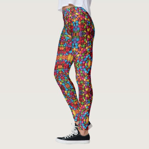 kawaii cute sweets rainbow colors chocolate candy leggings