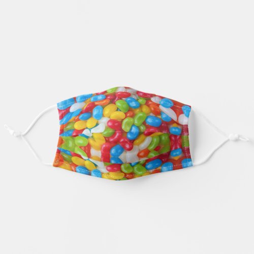 kawaii cute sweets rainbow colors jelly bean adult cloth face mask