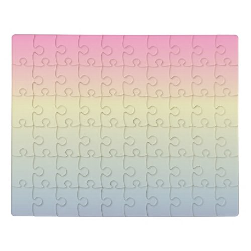 kawaii cute unicorn pink pastel rainbow colors jigsaw puzzle