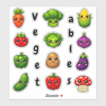 Kawaii Cute Vegetable Educational Kids Reward 