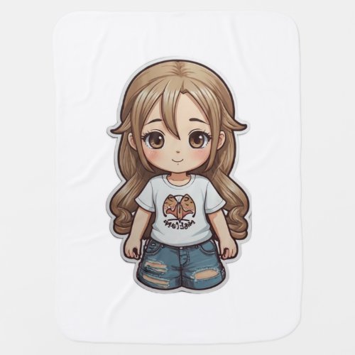 Kawaii Cuties Adorable T_Shirt Designs Baby Blanket