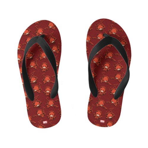 Kawaii Daredevil With Paired Short Sticks Kids Flip Flops