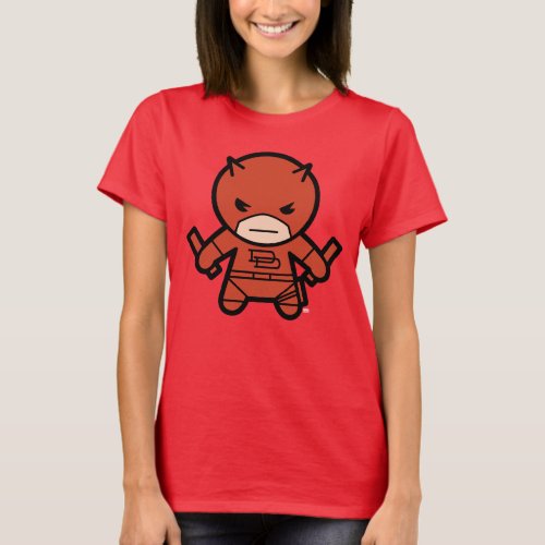 Kawaii Daredevil With Paired Short Sticks T_Shirt