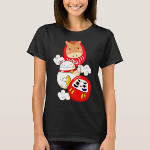 Kawaii Daruma Japanese New Year 2026 Year Of The H T-Shirt