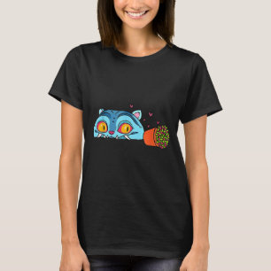 Kawaii Demon Cat Funny Anime Otaku Japanese  T-Shirt