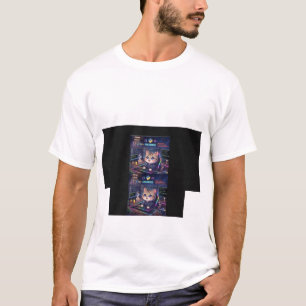 Kawaii Dev Cat Programmer T-Shirt Cute Coding Ca