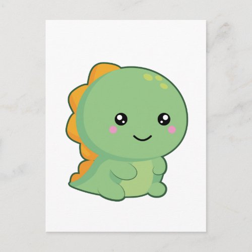 Kawaii Dinosaur Postcard