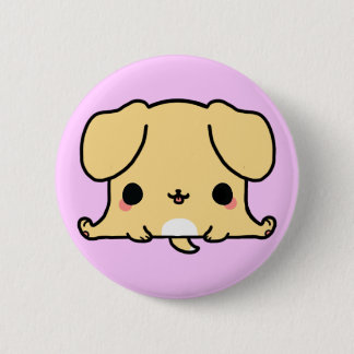 Kawaii Dog (You change the Background!) Pinback Button
