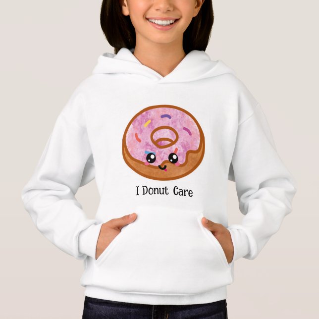 Kawaii Donut Art  Hoodie (Front)