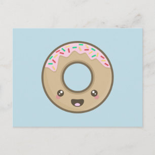 Kawaii Donut Postcard