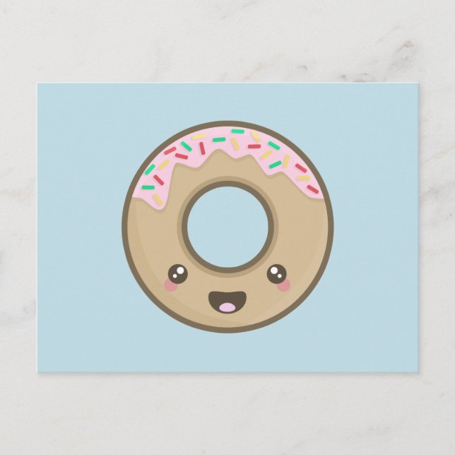 Kawaii Donut Postcard (Front)