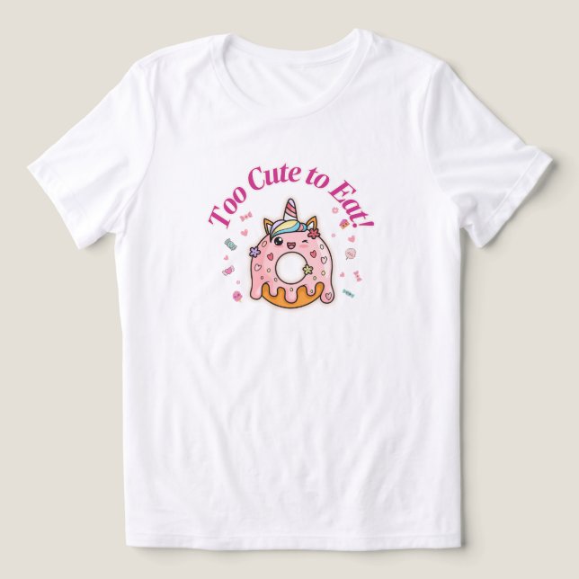  Kawaii Donut T-Shirt for Women Tri-Blend Shirt (Design Front)