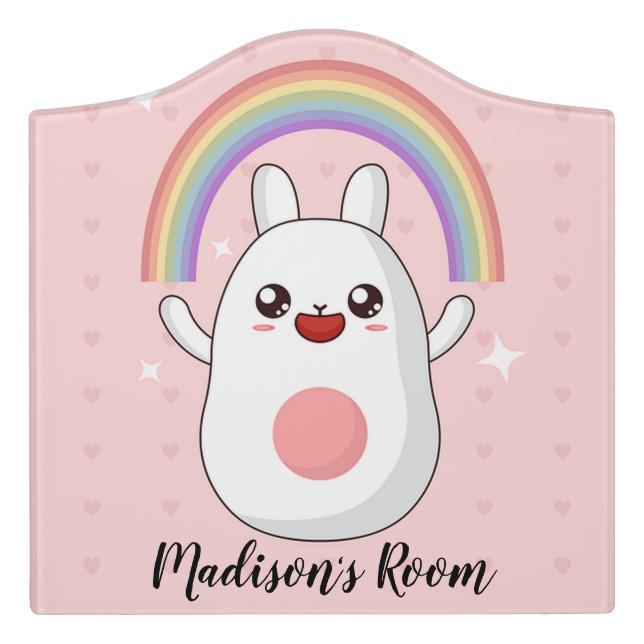 Kawaii Door Sign (Large Crest Front)